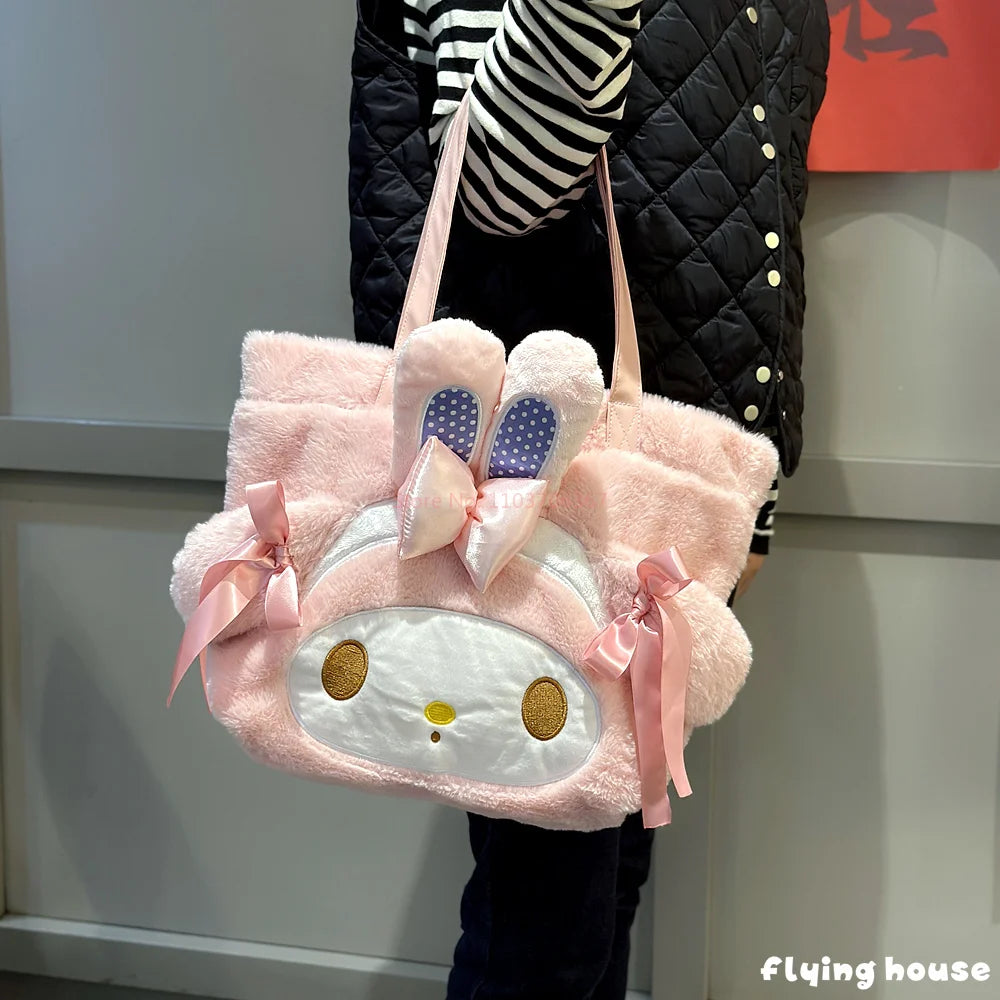 My Melody Pink Plush Handbags