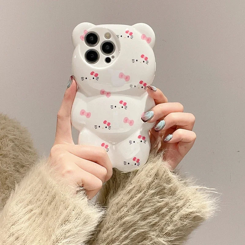 3D Hello Kitty Cute Phone Case