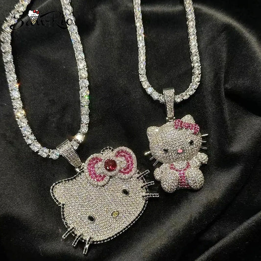 Hello Kitty Rhinestone Necklace