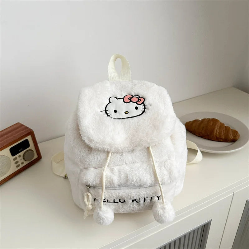 Sanrio Kawaii Fluffy Cute Plush Backpack