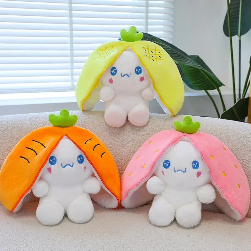 Cinnamoroll Strawberry Head Kawaii Fruit Plushie