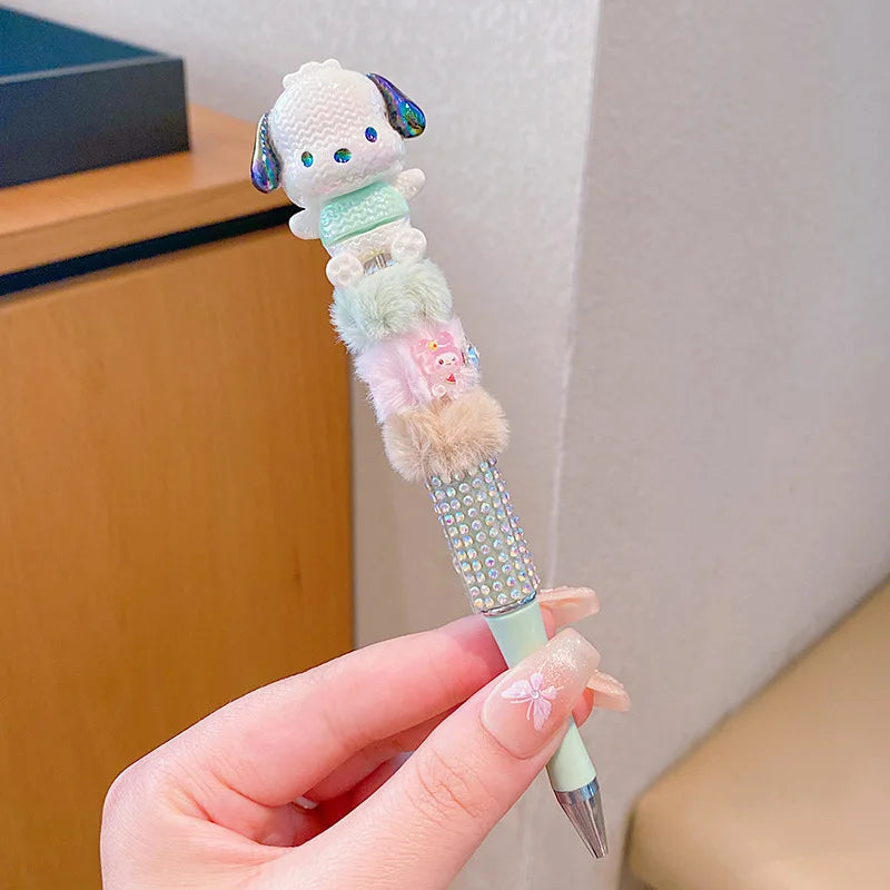 Sanrio Kawaii Plush Bead String Pen