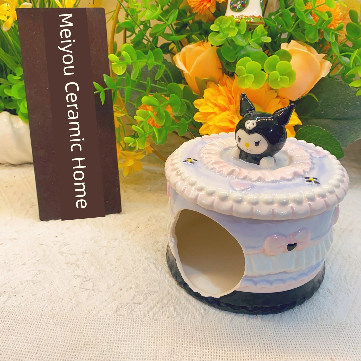 Kuromi Kawaii Ceramic Storage Jar