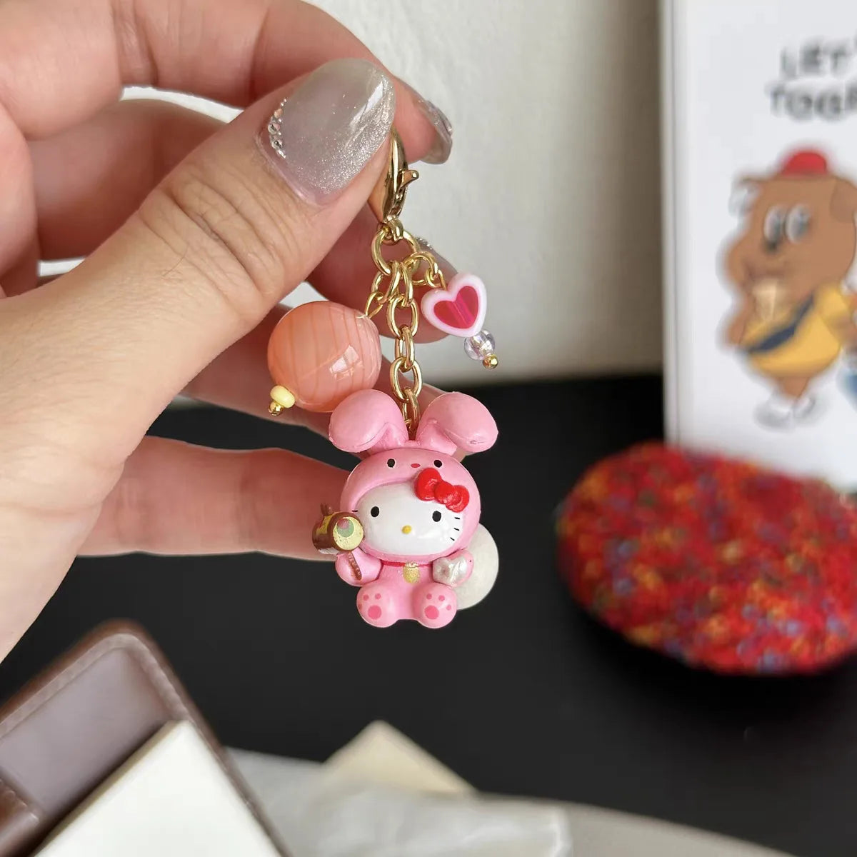 Hello Kitty Spring Kawaii Keychain 3D Pendants