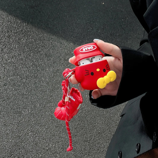 Hello Kitty Cute Boxing Gloves Airpods Case