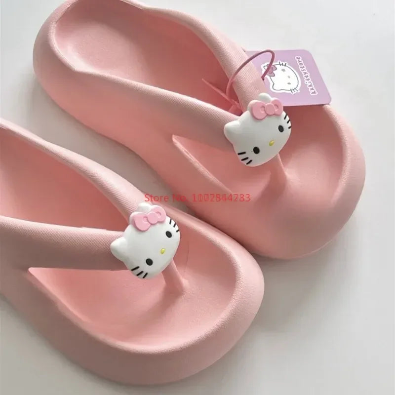 Hello Kitty Y2K Kawaii Thick Slippers