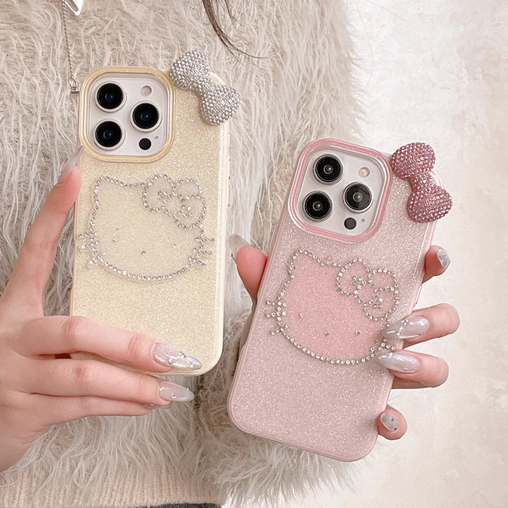 Hello Kitty Luxury Glitter Rhinestone Phone Case