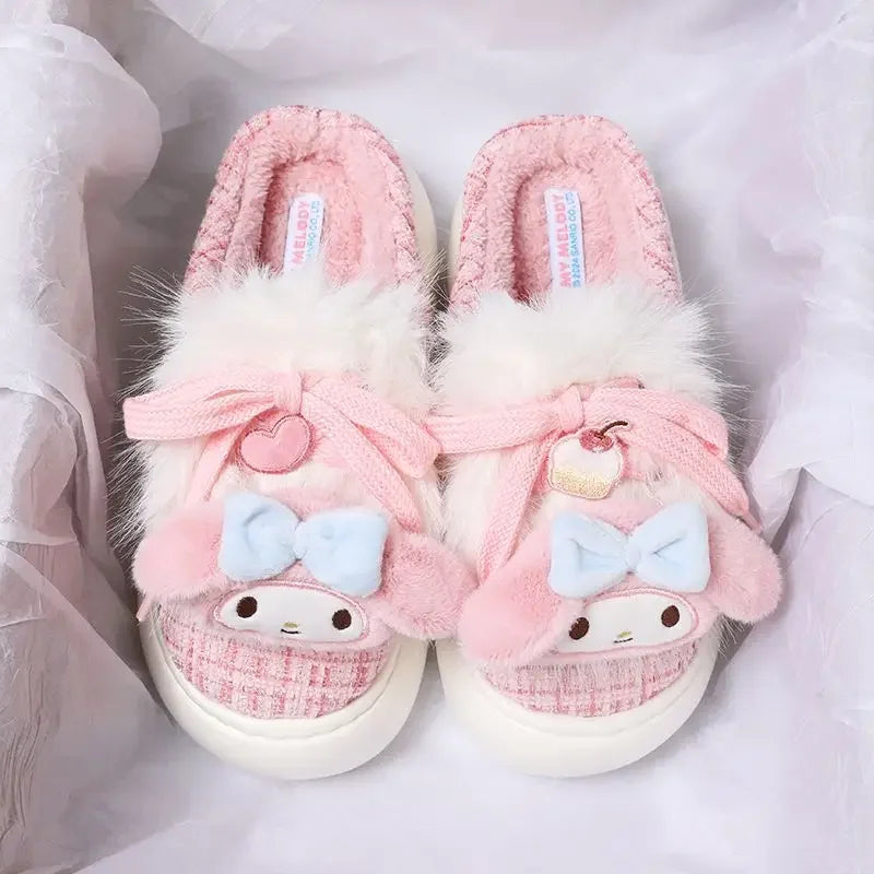 Sanrio Fluffy Plush Slippers