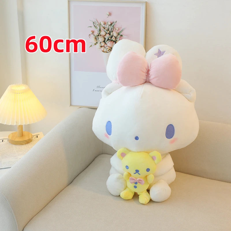 Cinnamoroll Bow Plushie Kawaii Cute Yellow Bear