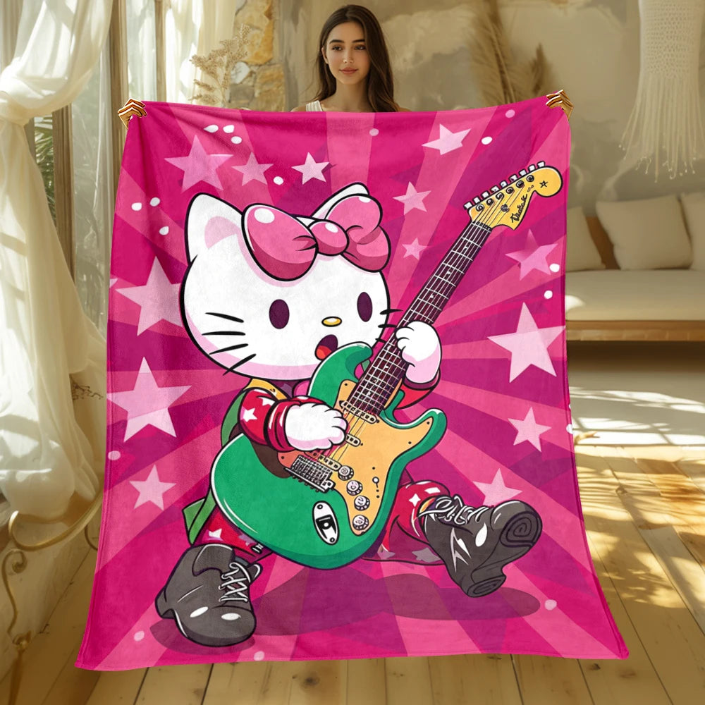 Sanrio Hello Kitty Cute Blanket Oversized Sofa Soft Blanket