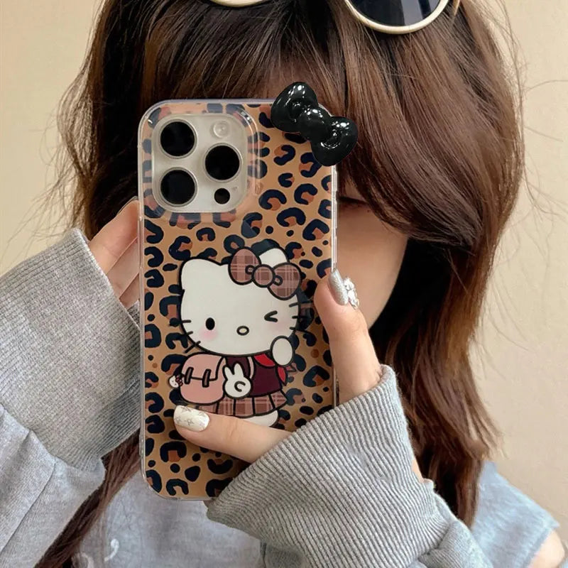 Hello Kitty Leopard Print Phone Case