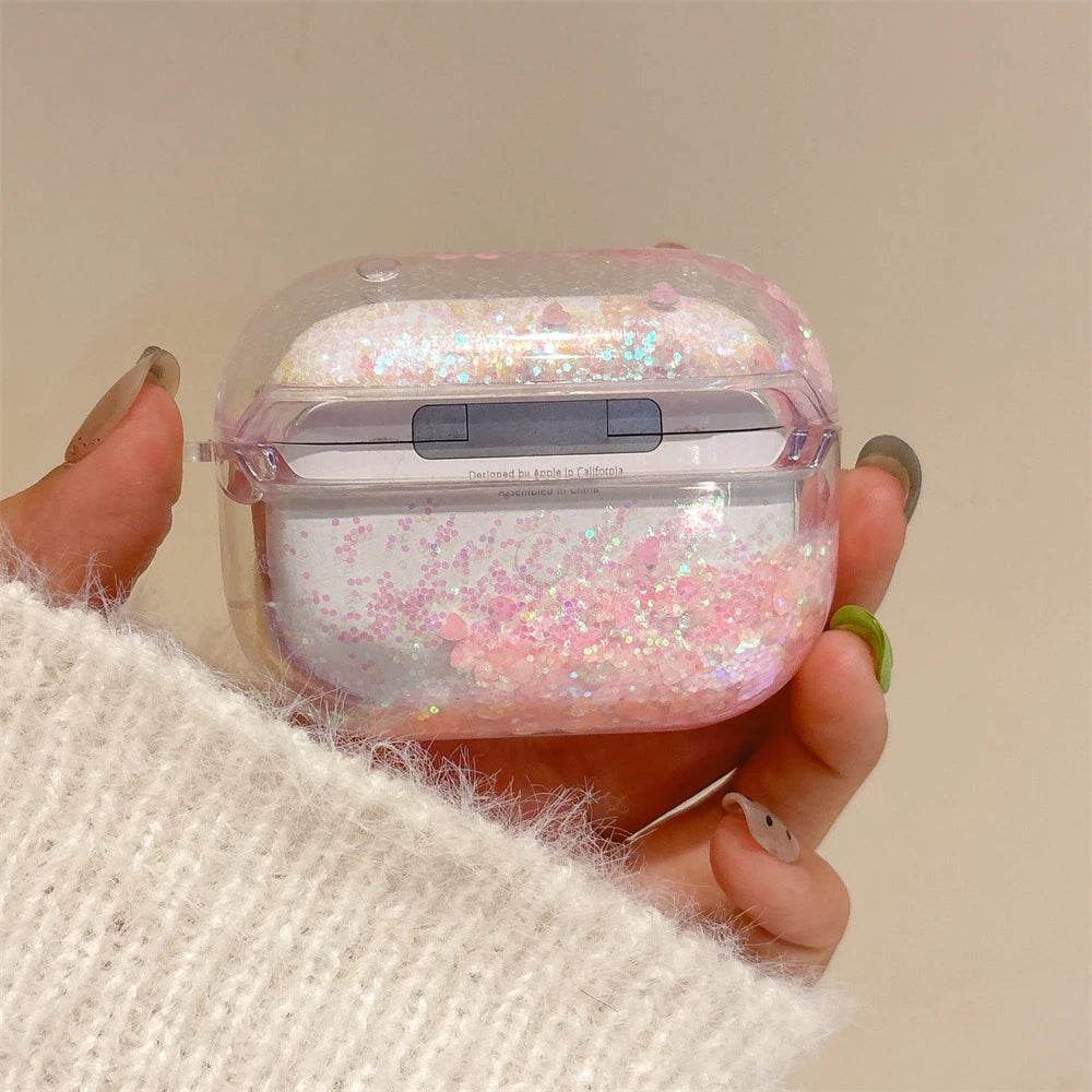 Hello Kitty Hello Glitter Clear Airpods Case