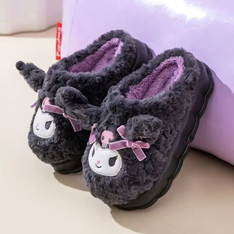 Kuromi Plush Slippers