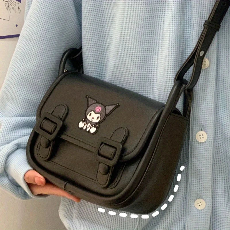 Sanrio Crossbody Bag Kuromi x Hello Kitty