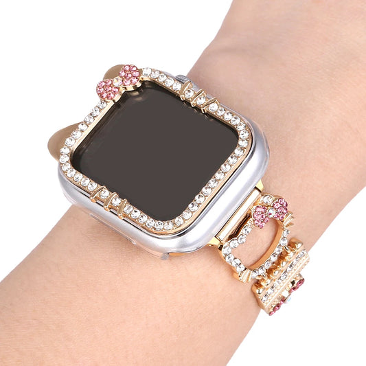 Hello Kitty Rhinestone Bling iWatch Strap