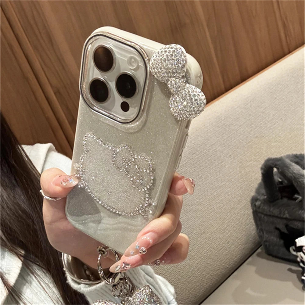 Hello Kitty Luxury Glitter Rhinestone Phone Case