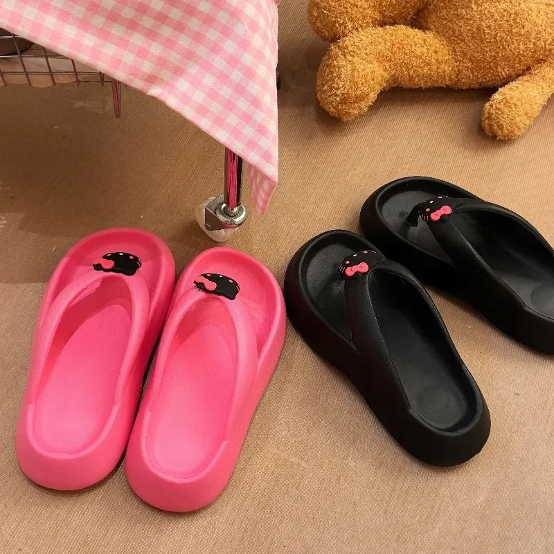 Hello Kitty Y2K Kawaii Thick Slippers