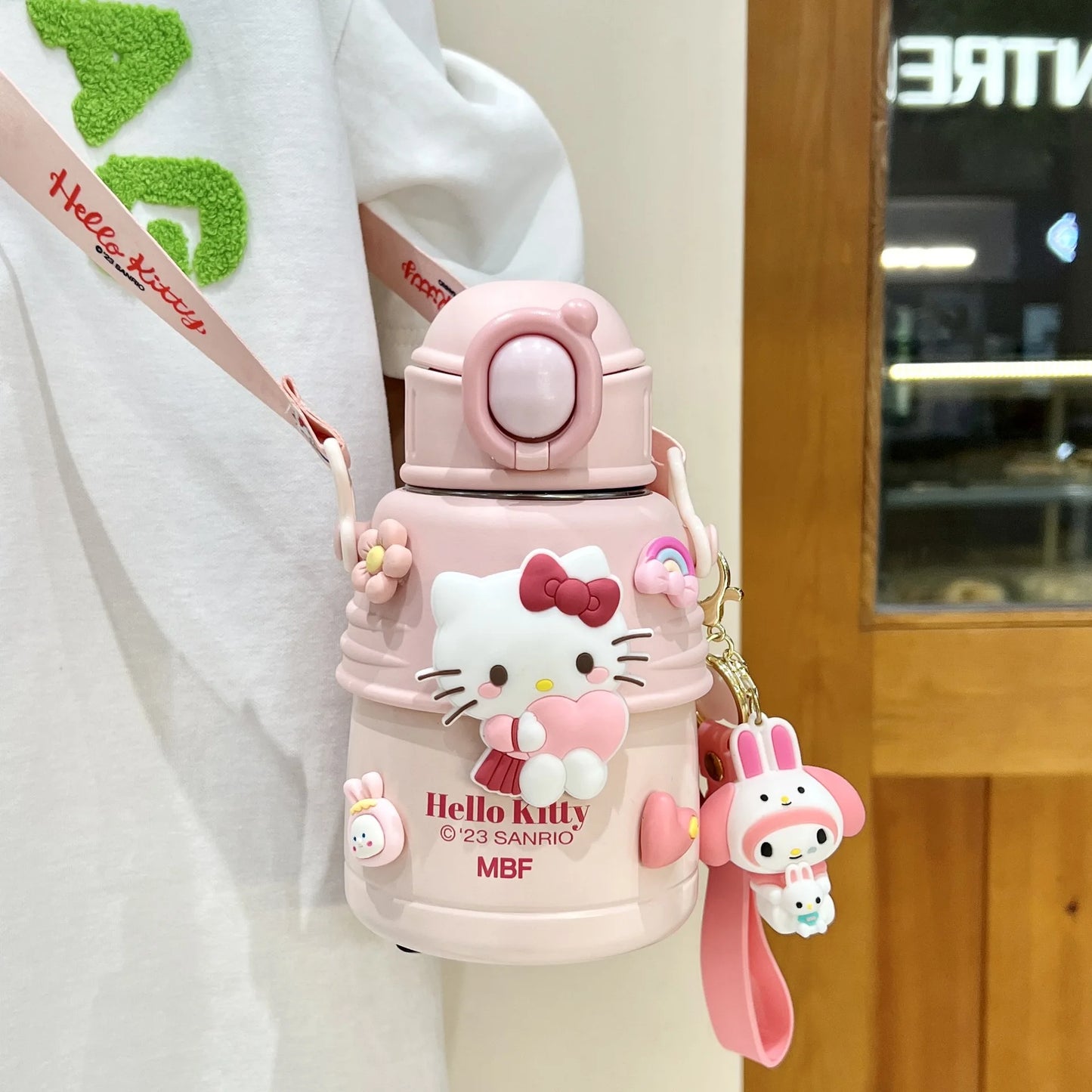 Hello Kitty x Cinnamoroll x Pochacco Water Bottle