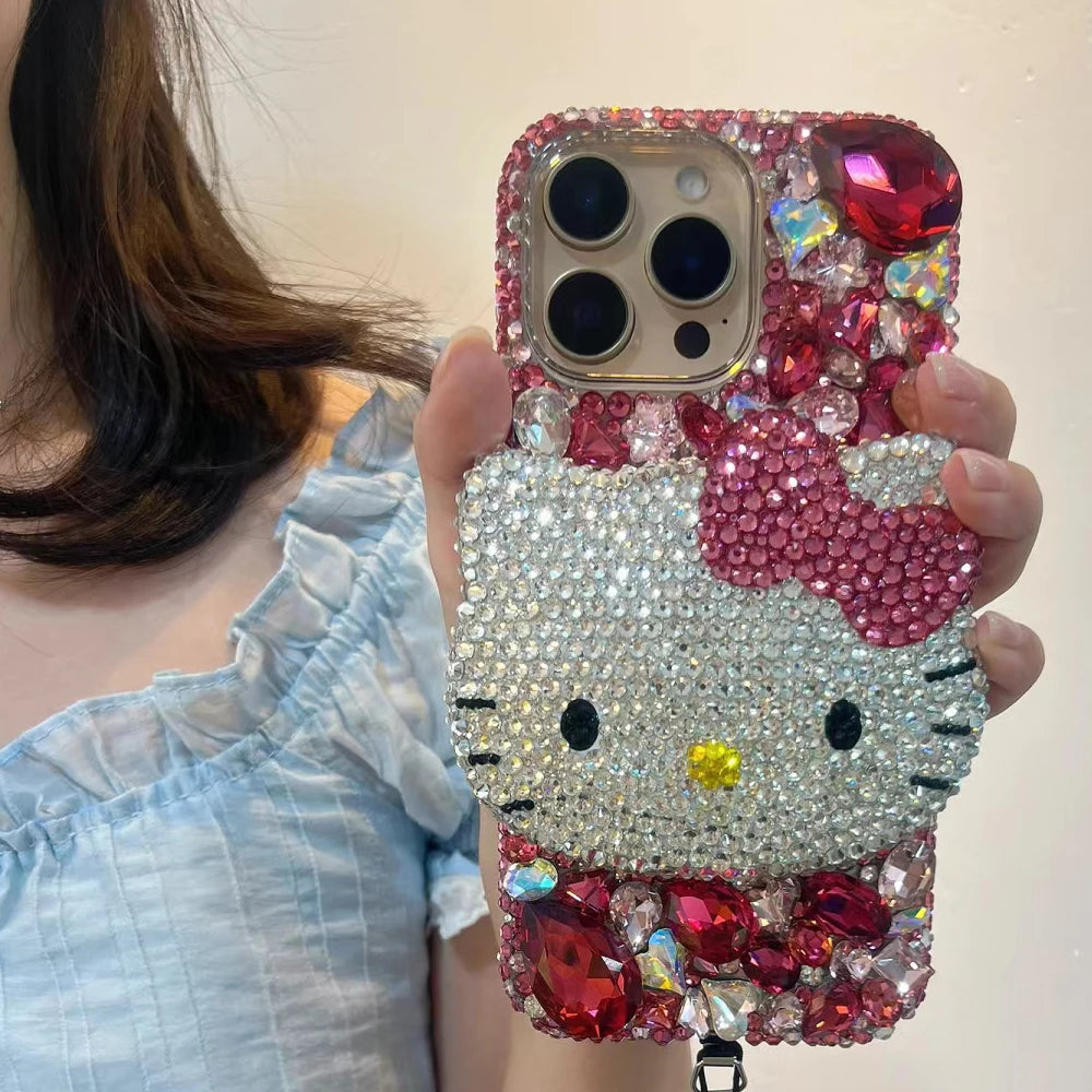 Hello Kitty Rhinestone Gem Phone Case