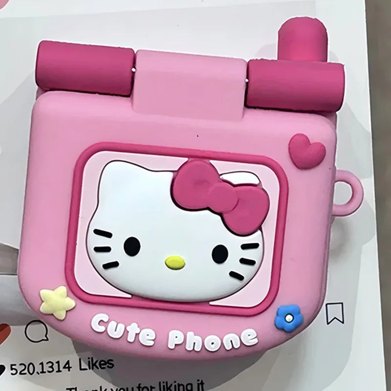 Hello Kitty x My Melody Cute Phone Silicone Airpods Case