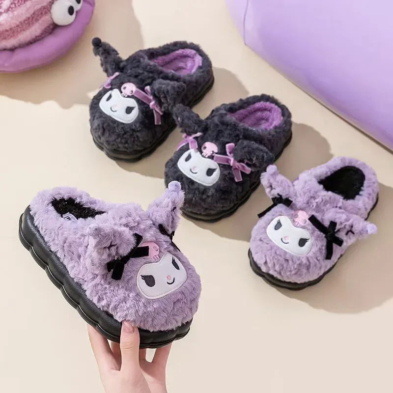 Kuromi Plush Slippers