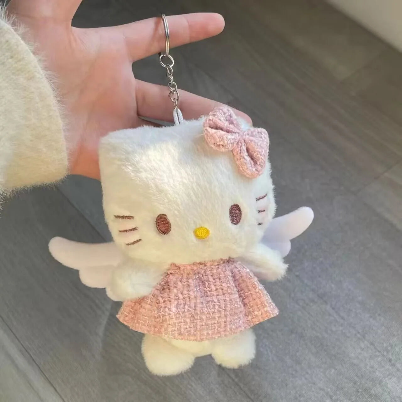 Hello Kitty Plush Angel Keychain