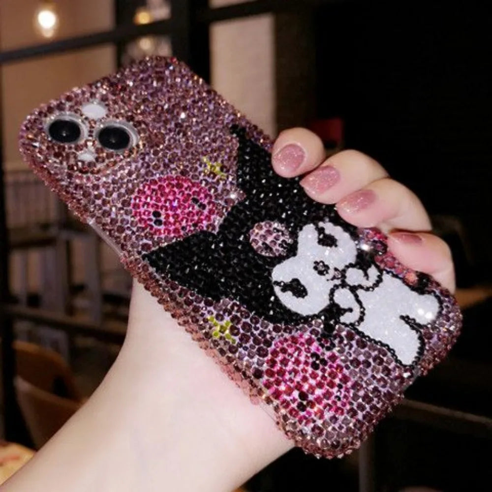 Kuromi Rhinestone Phone Case