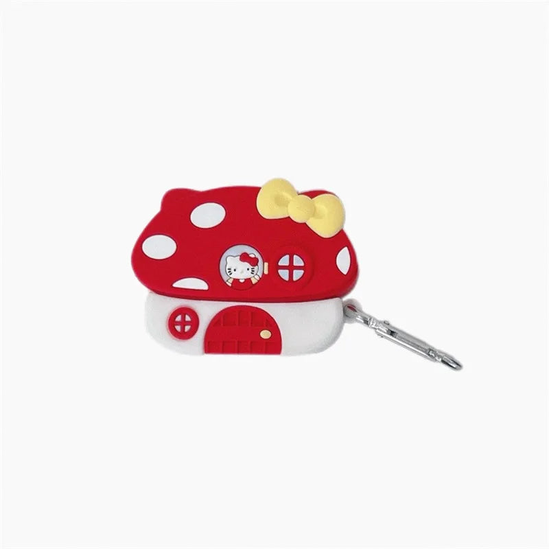 Hello Kitty Mushroom Airpods Case