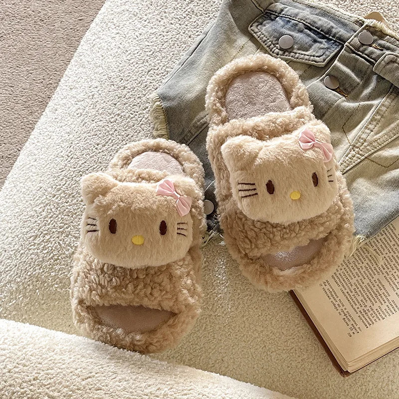 Hello Kitty Fluffy Slippers