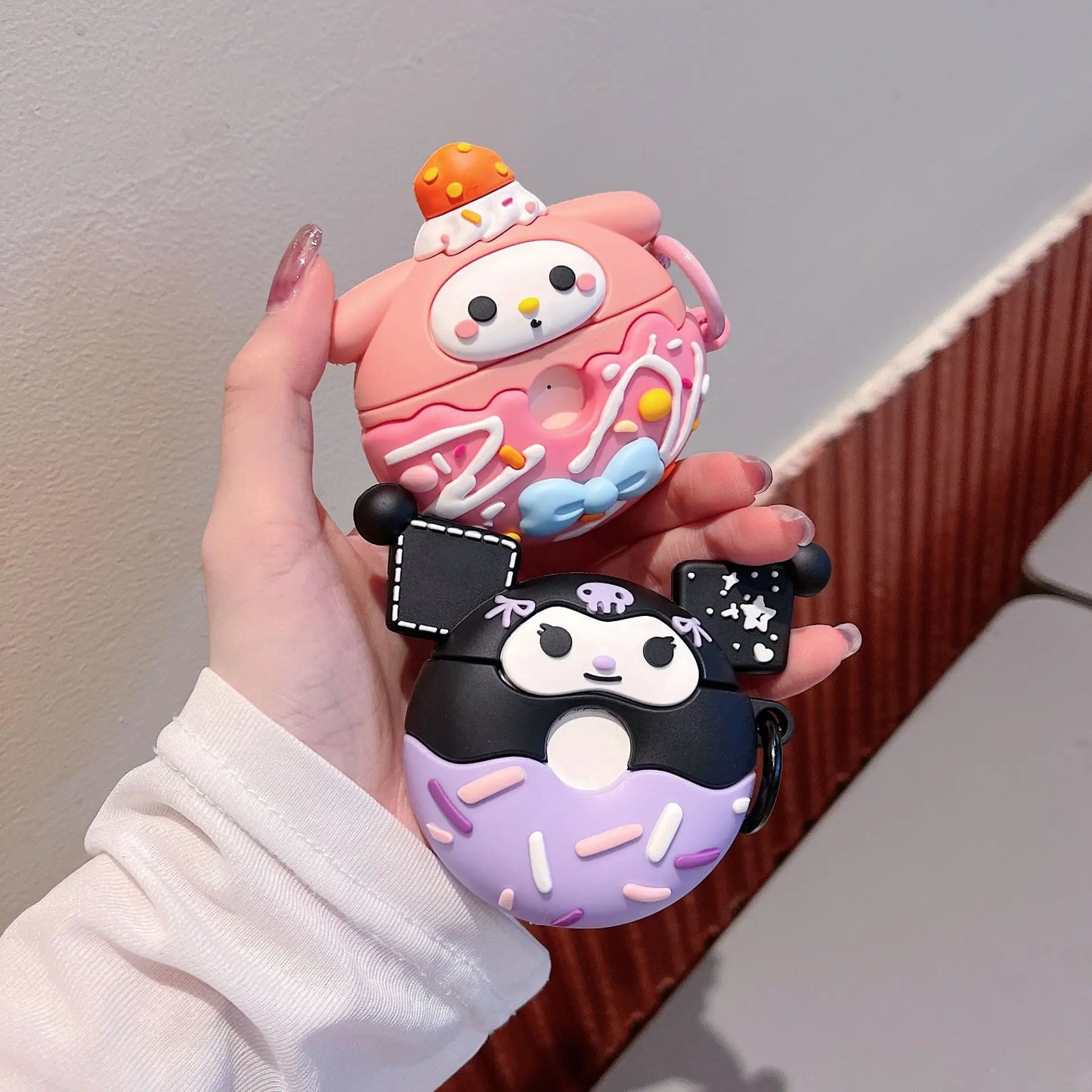 My Melody & Kuromi Donut Airpods Case