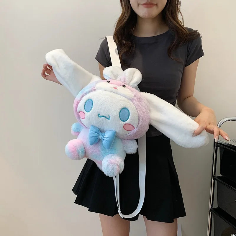 Sanrio Hello Kitty, Kuromi, Cinnamoroll, My Melody Plush Backpack