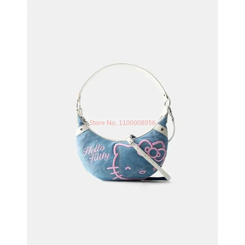 Hello Kitty Denim Y2K Fashion Bag