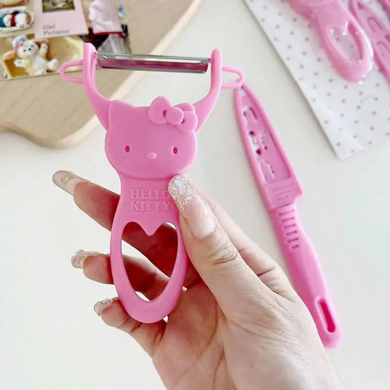 Hello Kitty Knife Cutting Fruit Vegatable Peeler Set