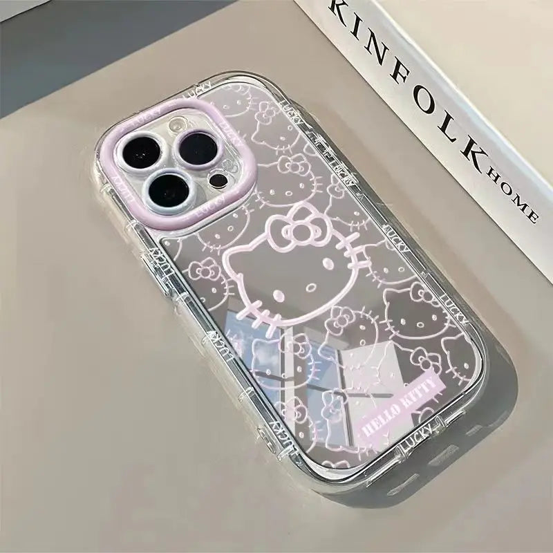Hello Kitty Lucky Shiny Cute Mirror Phone Case