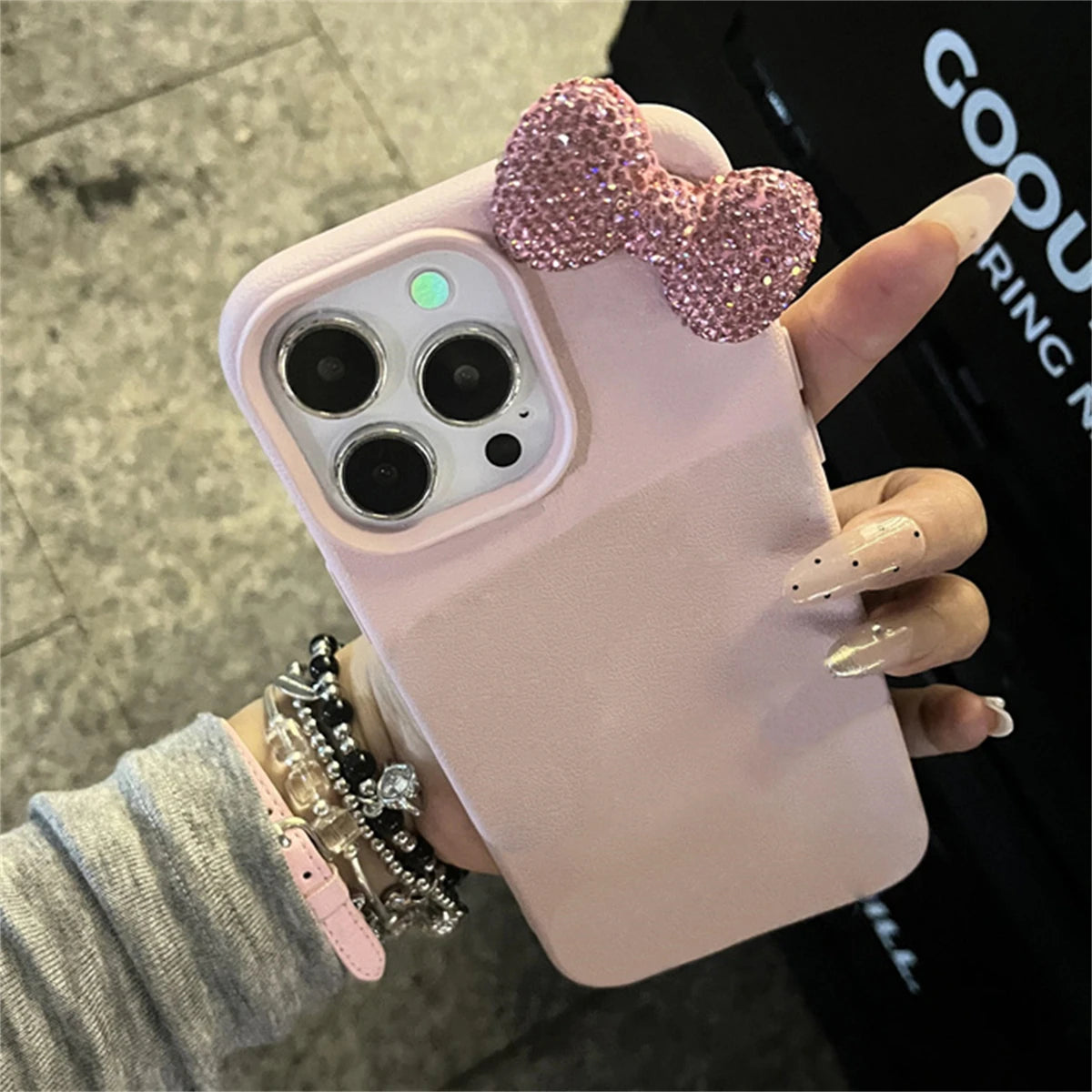 Pink Kawaii Bow Phone Case