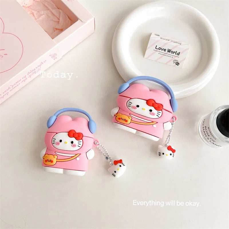 Hello Kitty Cute Bunny Airpods Case