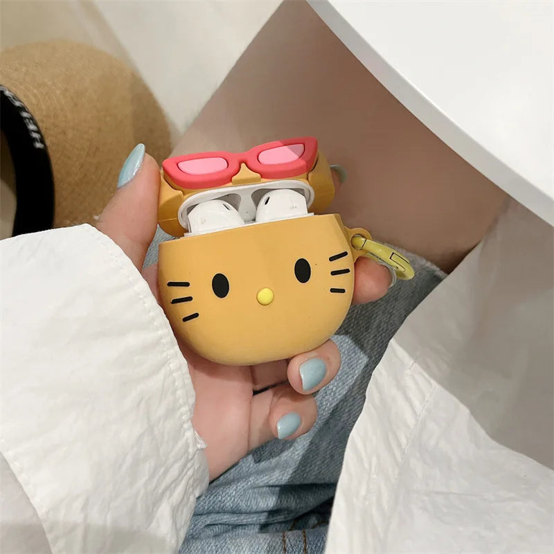 Hello Kitty Tan Sunglasses Airpods Case