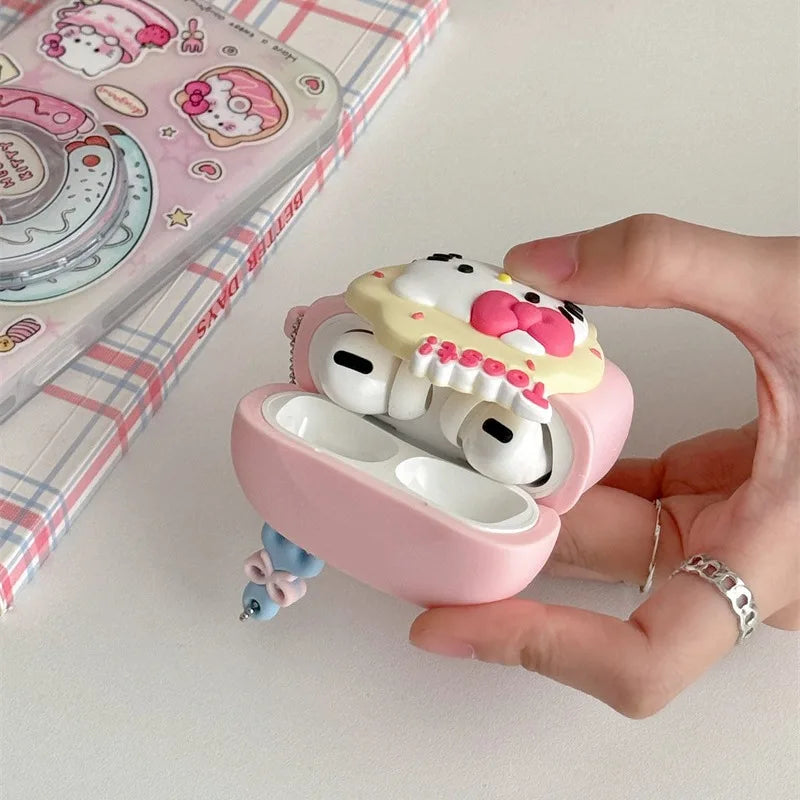 Hello Kitty Pink Toast Kawaii Airpods Case