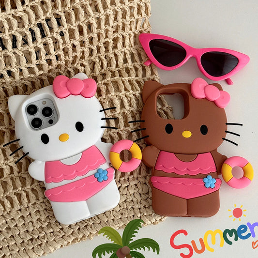 Hello Kitty Silicone Summer Swim Phone Case