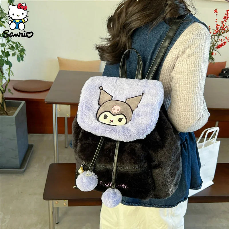 Sanrio Plush Backpacks: Hello Kitty, Kuromi, My Melody & More!