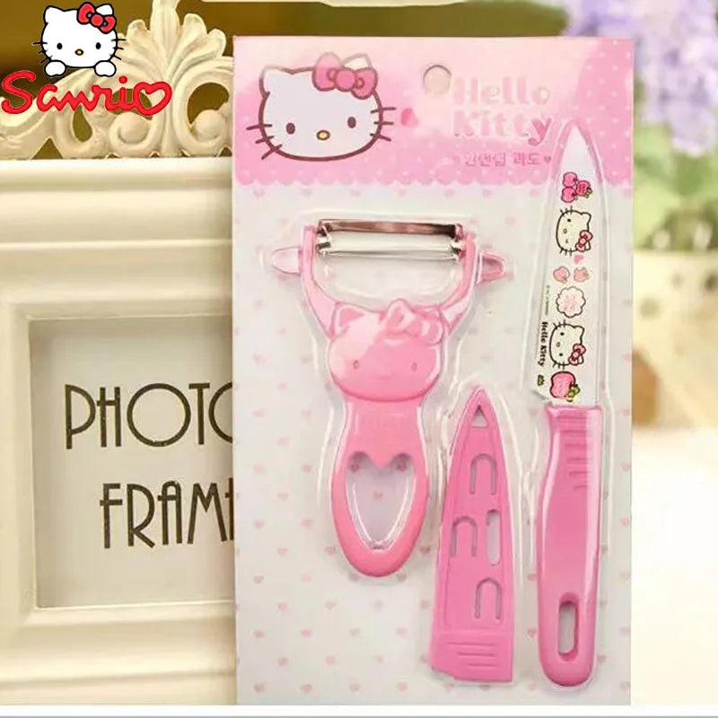 Hello Kitty Knife Cutting Fruit Vegatable Peeler Set