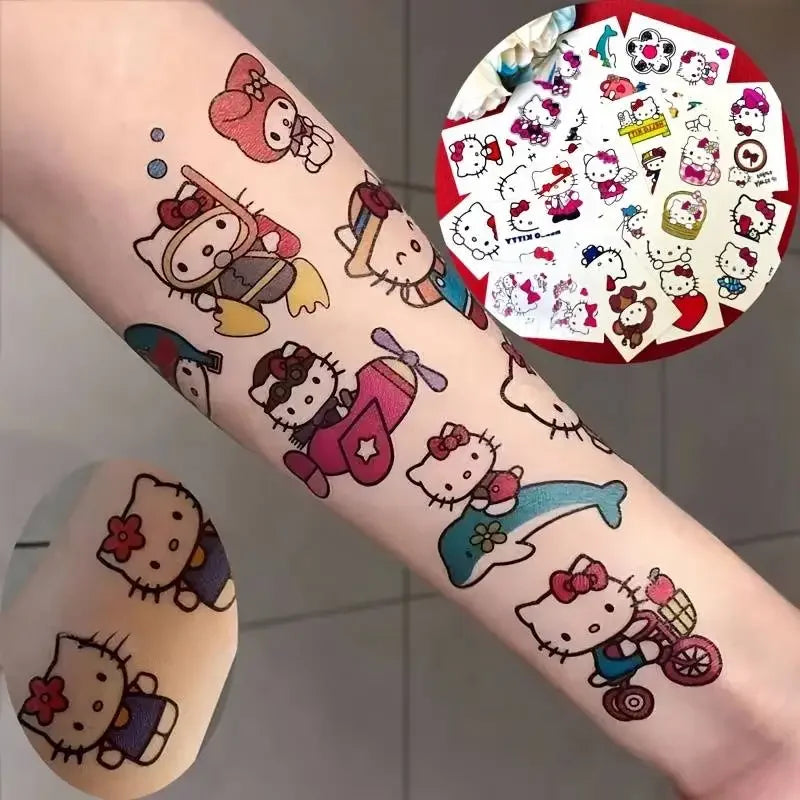 Hello Kitty x Kuromi Sanrio Tattoo Stickers