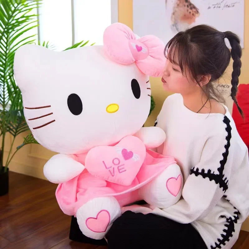 Hello Kitty Love Heart Plushie: 24cm, 30cm, 40cm, 55cm!