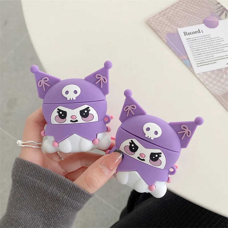 Kuromi 3D Silicone Airpods Cases