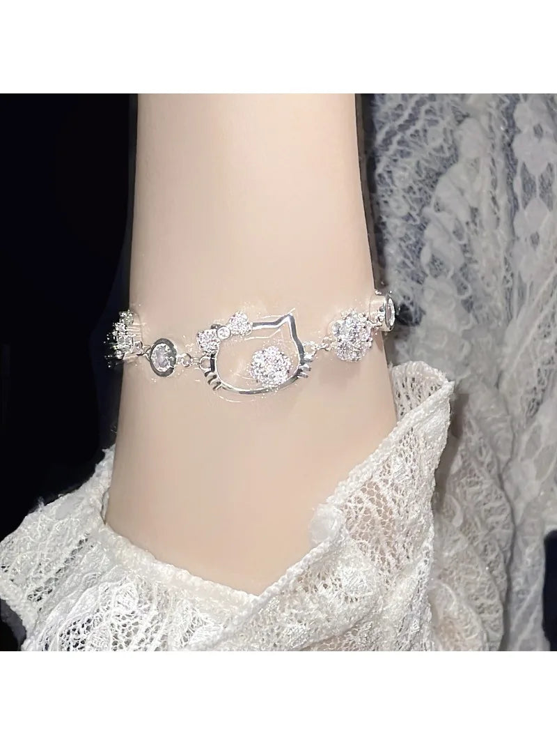 Hello Kitty Diamond Rhinestone Luxury Bracelet