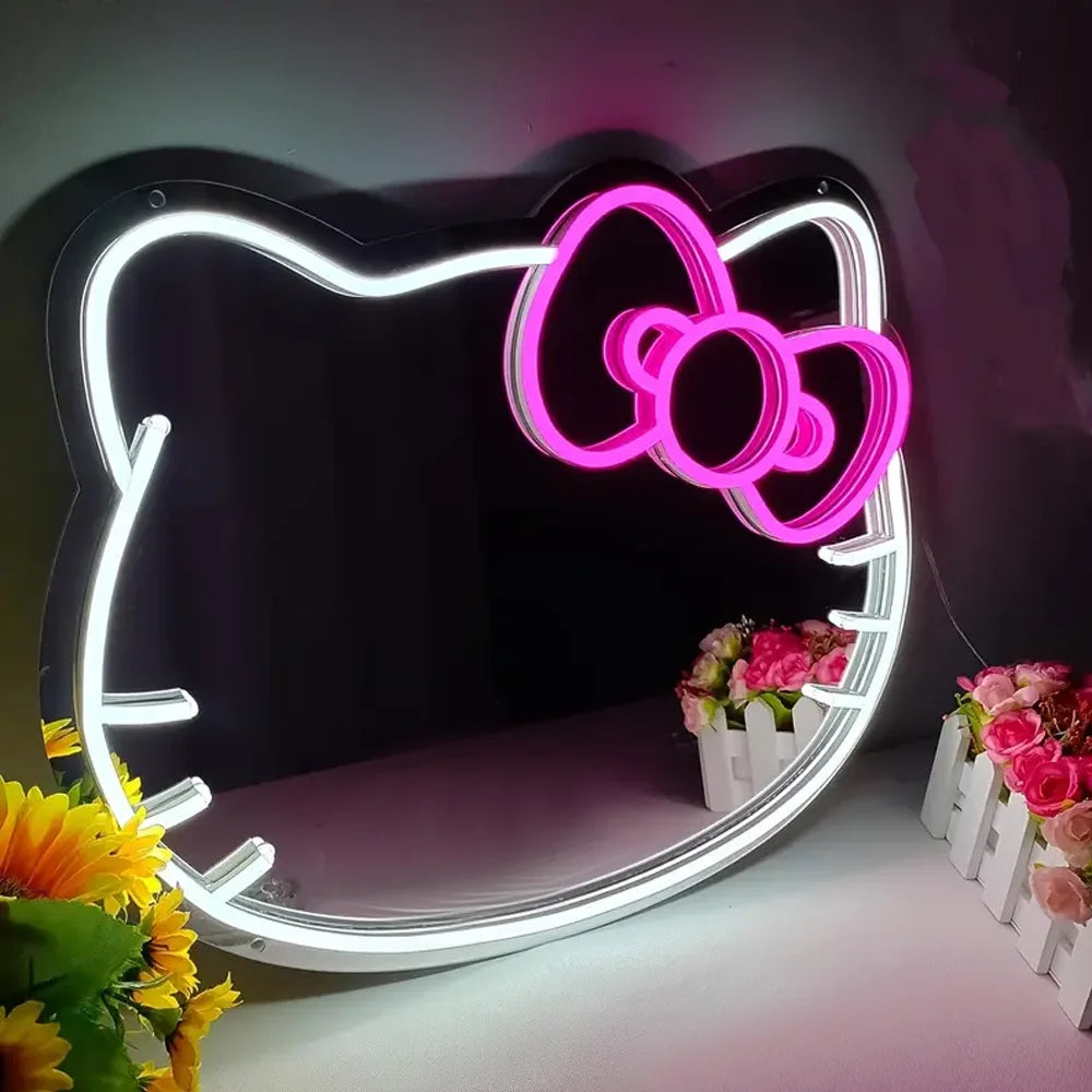 Hello Kitty LED Mirror Neon Light