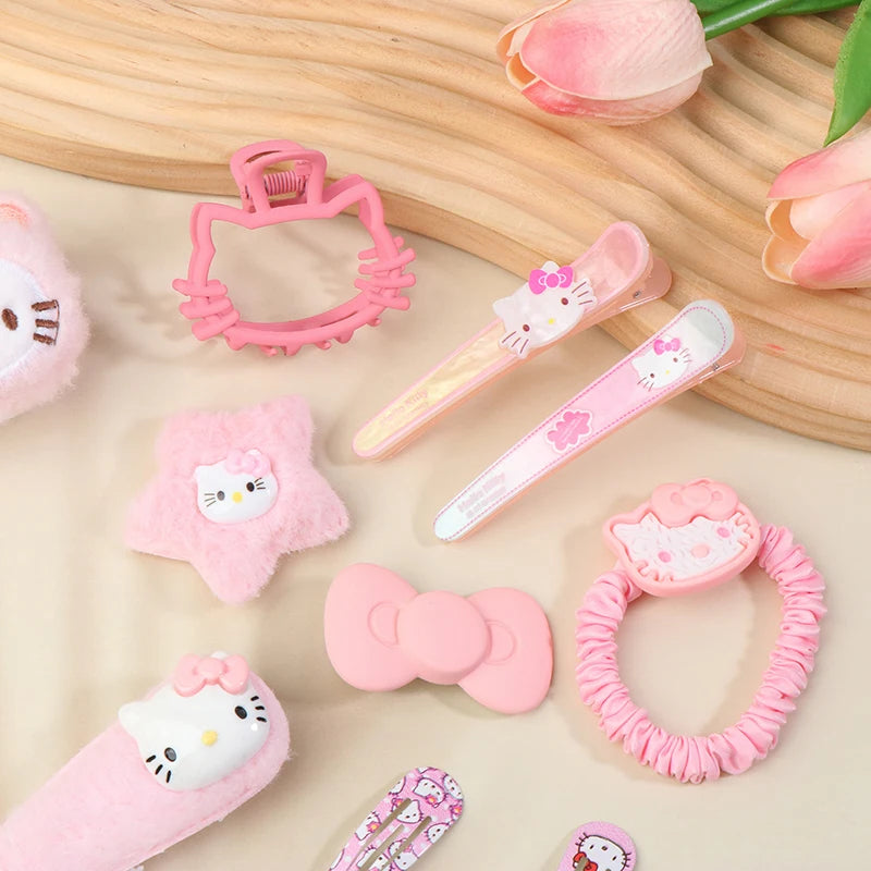 Hello Kitty Plush Hair Clip Set