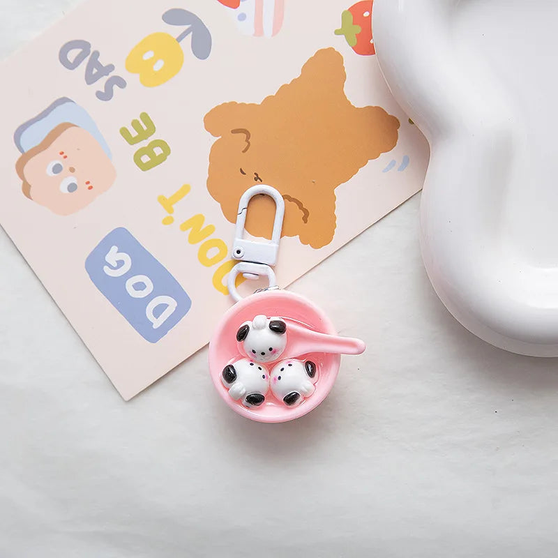 Sanrio Rice Ball Bowl Keychain