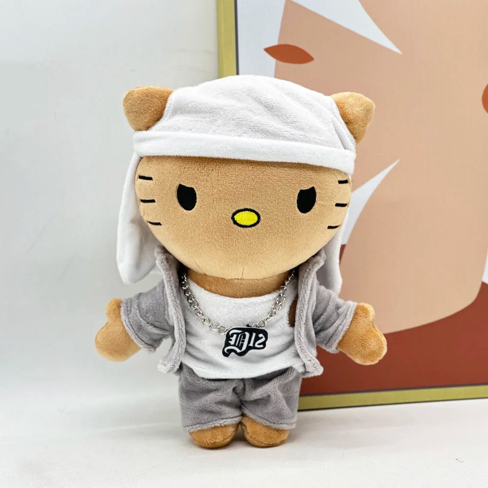 Hello Kitty Eminem Plushie Doll White Hat Boy Playboi Carti