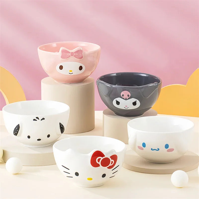 Sanrio Kawaii Ceramic Bowls Tableware